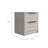 2-Drawer Nightstand Light Grey