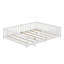 Queen Floor Bed With Safety Guardrails-113029312