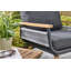 Kimora Relax Bistro Set with Footstools - Grey Cushions