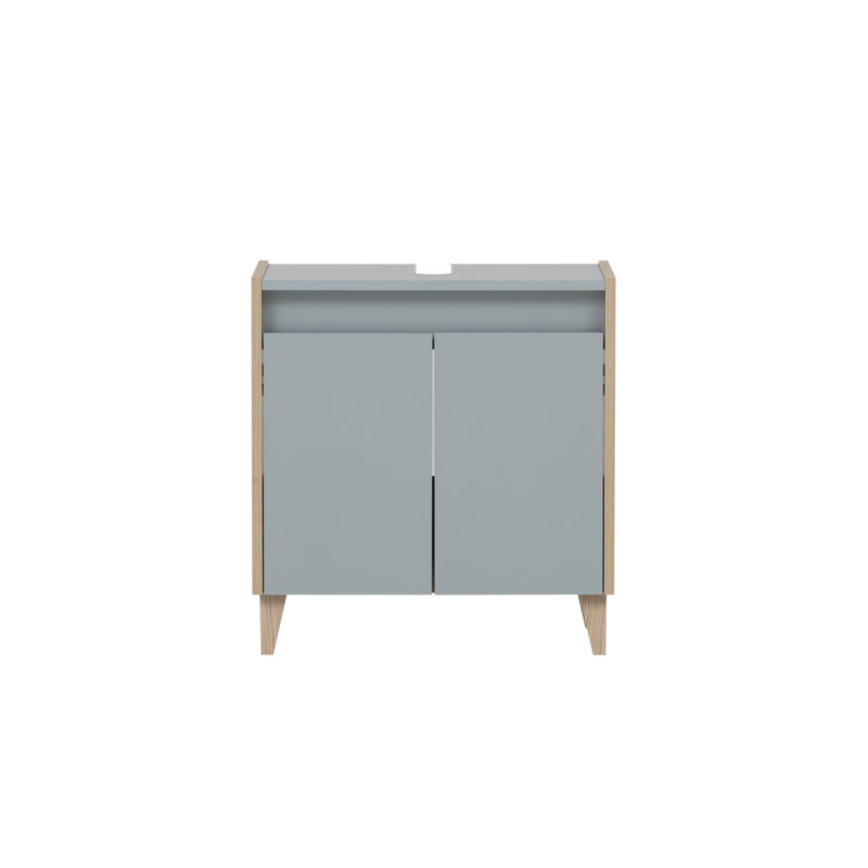Calvin-Leigh Freestanding Bathroom Storage Cabinet, Pigeon Blue