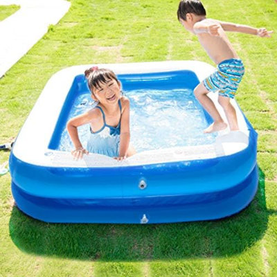 Inflatable Swimming Pool, 79X59x20in, Kiddie Pools Family Swim Centre For Kids Inflatable Lounge Pool For Kiddie, Kids, Easy Set For Backyard Summer Water Party