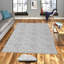 Tapis gris en polyester tissé à plat à la machine Carnstroan-913731091