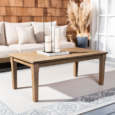 Samya Rectangular Eucalyptus Outdoor Coffee Table