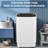 2.8 Cu.ft Portable Washer, Full Automatic Washing Machine With 4 Program 4 Water Level 3 Water Temp For Apartment, Rv, Dorms