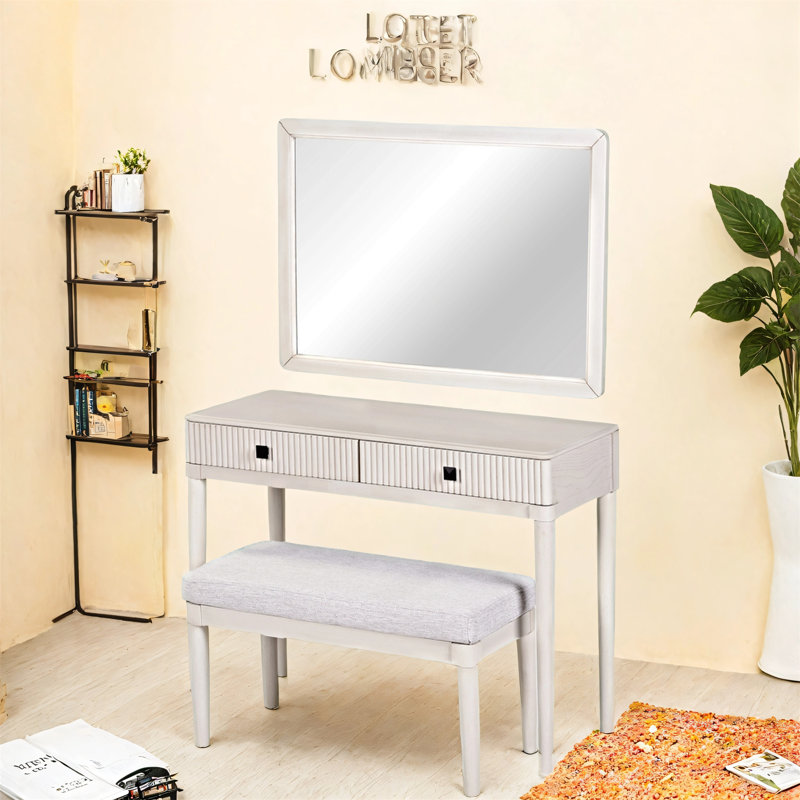 Bureau de coiffeuse moderne avec miroir