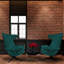 Alexandia Velvet Swivel Armchair-1692465122