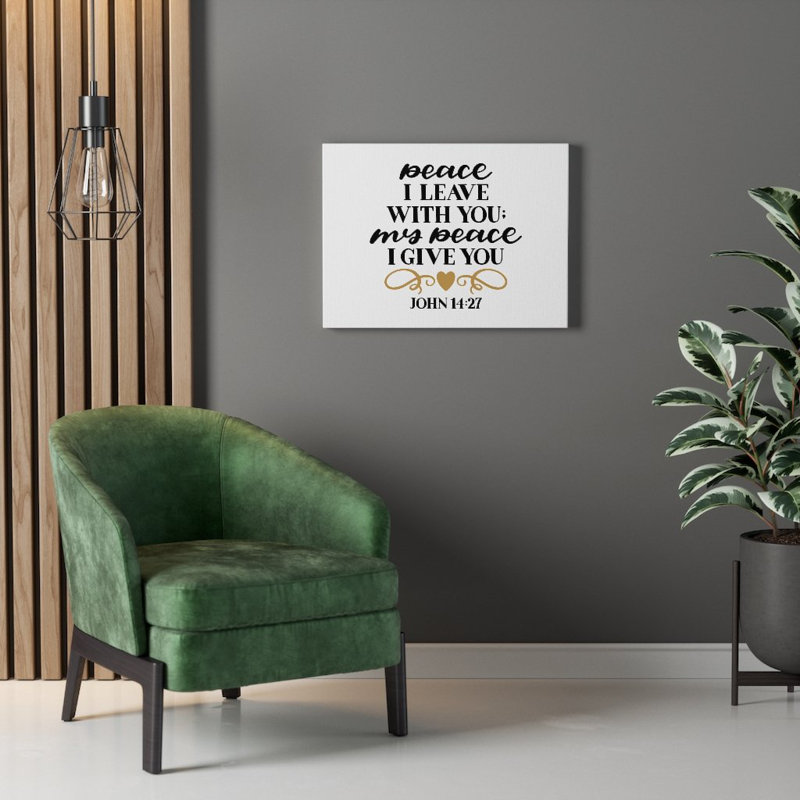 My Peace John 14:27 - Wrapped Canvas Print, 46cm H x 61cm W