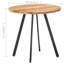 Alatorre Round Solid Wood Top Metal Base Dining Table-1660158754
