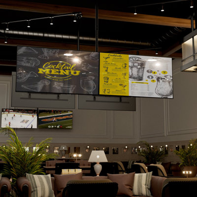 Mount-It! Dual TV Ceiling Mount with Long Pole for 35" to 60" TVs