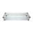 Elementi Granville 60" Natural Gas Concrete Outdoor Fire Pit Table Bundle Includes Stainless Steel Burner Lid and Glass Wind Guard