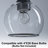 4-light Linear Clear Glass Globe Kitchen Island Pendant-2003215168