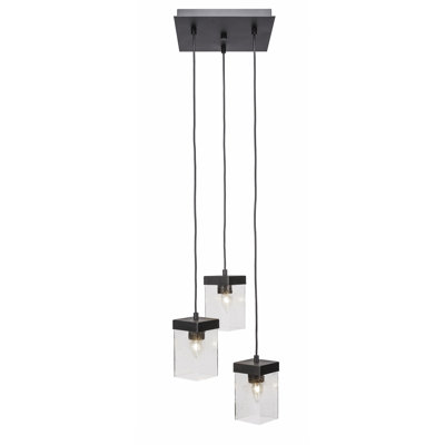 Luminaire suspendu grappe 3 lumières Nouvelle