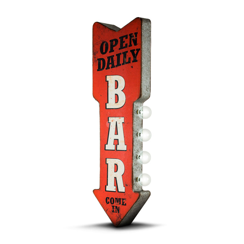 Open Daily Bar LED Marquee Sign