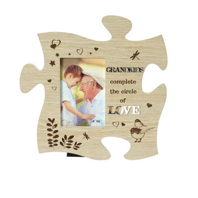 Cadre photo en placage de bois