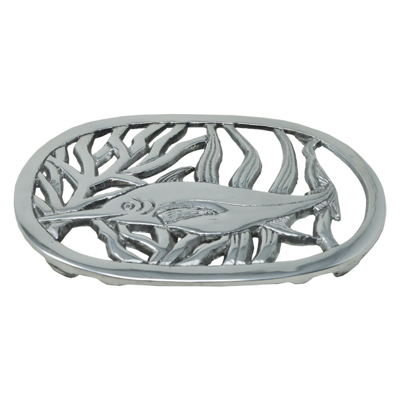 Pewter Marlin Pot Stand