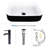 Andover Mills™ Kreutzer 15 " Ceramic Rectangular Bathroom Sink with Faucet-834444627