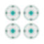 Sous-verres ronds en cuir Birds Of A Feather