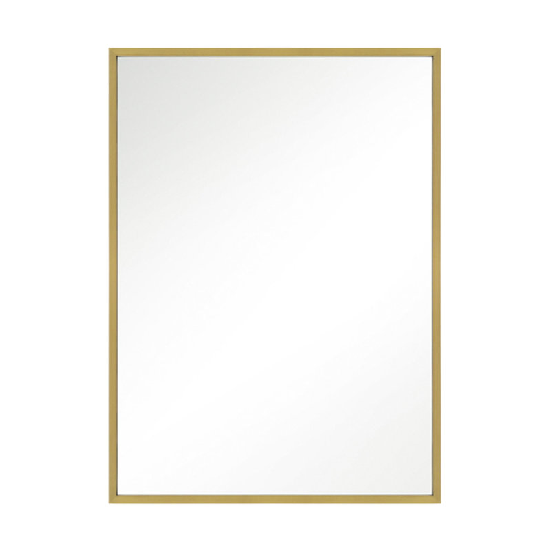 Kit Rectangular Mirror from Generation Lighting , Burnished Brass, Rectangular 36" x 24"