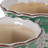 Set Of 2 Ceramic Planters With Embossed Floral Detailing And Scalloped Rims