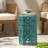 Hexagonal Cutout Metal Side Table