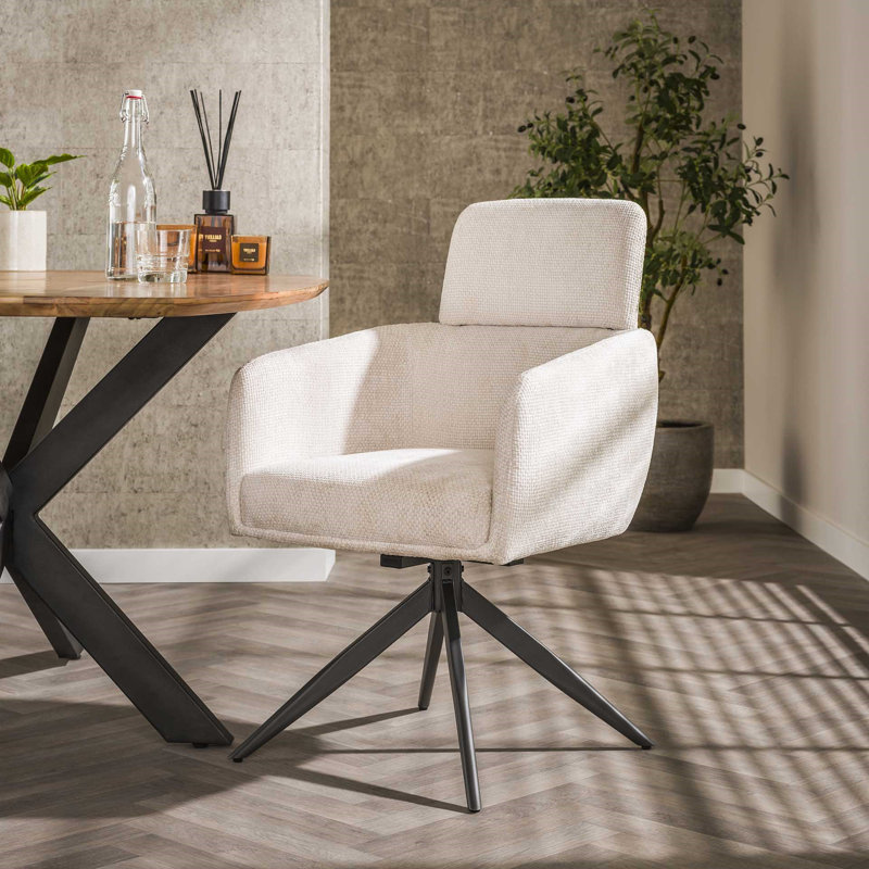 Pai 47cm H Upholstered Accent Chair, Beige