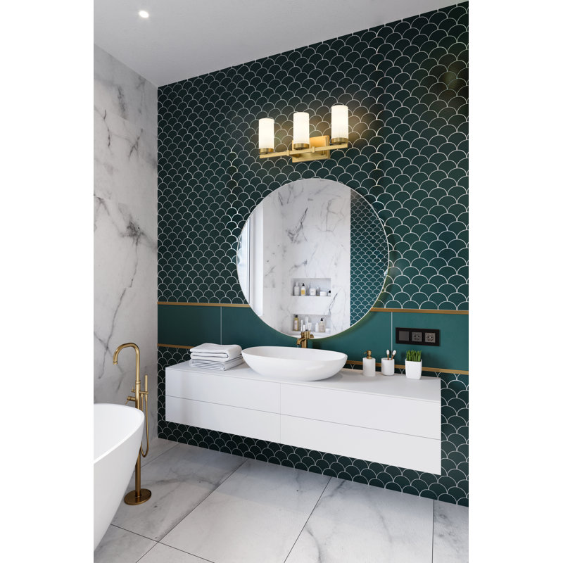 Avers 3 Light Vanity, Gold