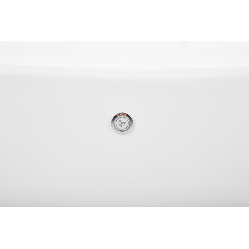Metcalfe 1680mm x 800mm Whirlpool Acrylic Bathtub