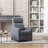 25.59" Wide Modern and Overstuffed Massage Home Theater Individual Seat with Remote Control (Set of 3)
