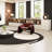 Semi-circular arc  negotiating sofa