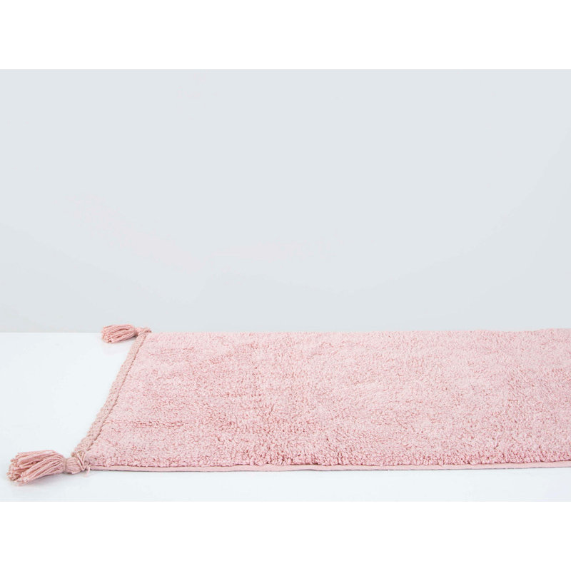 Tapis pour salle de bain Meaghan, Vieux rose