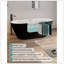 Baignoire autoportante en acrylique de 67 po avec motif à losanges unique: forme ovale spacieuse, trop-plein chromé et bonde escamotable certifiée CUPC-114463152
