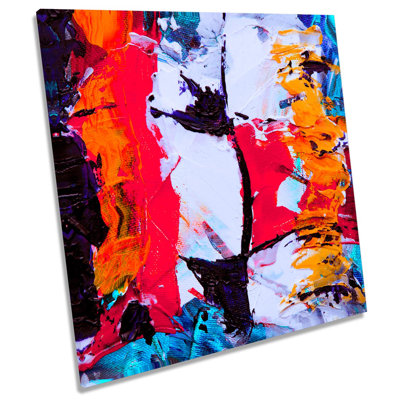 Abstract Industrial Grunge - Wrapped Canvas Painting