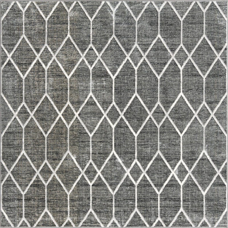 Eshin Abstract Indoor Rug, Square 7'