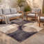 Tapis Fennel2 Modern Circles géométriques gris et noir, lavable à la machine, antidérapant, à poils courts, pour l'intérieur et l'extérieur, adapté aux animaux domestiques, idéal pour le salon, la chambre, la salle à manger, l'entrée, le corridor ou le bureau.-1628459318