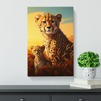 Cheetah Dadaism No.2 - Wrapped Canvas Print