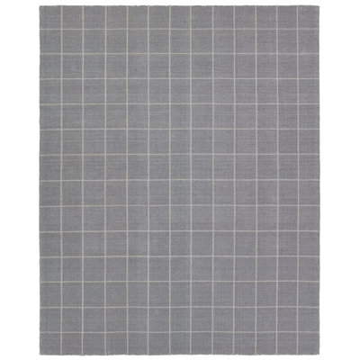 Oxford Striped Area Rug in Silver/Gray