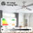 Vaczon 52" Smart Dimmable LED Ceiling Fan with 3CCT LED Lights, Double-Sided Wood Blades LED Ceiling Fan, 6 Speeds Reversible DC Motor, 6"/10" Downrods, Timer, APP and Remote Control -1855385147