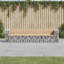 Braeson Steel Outdoor Bench-13014664-13014669