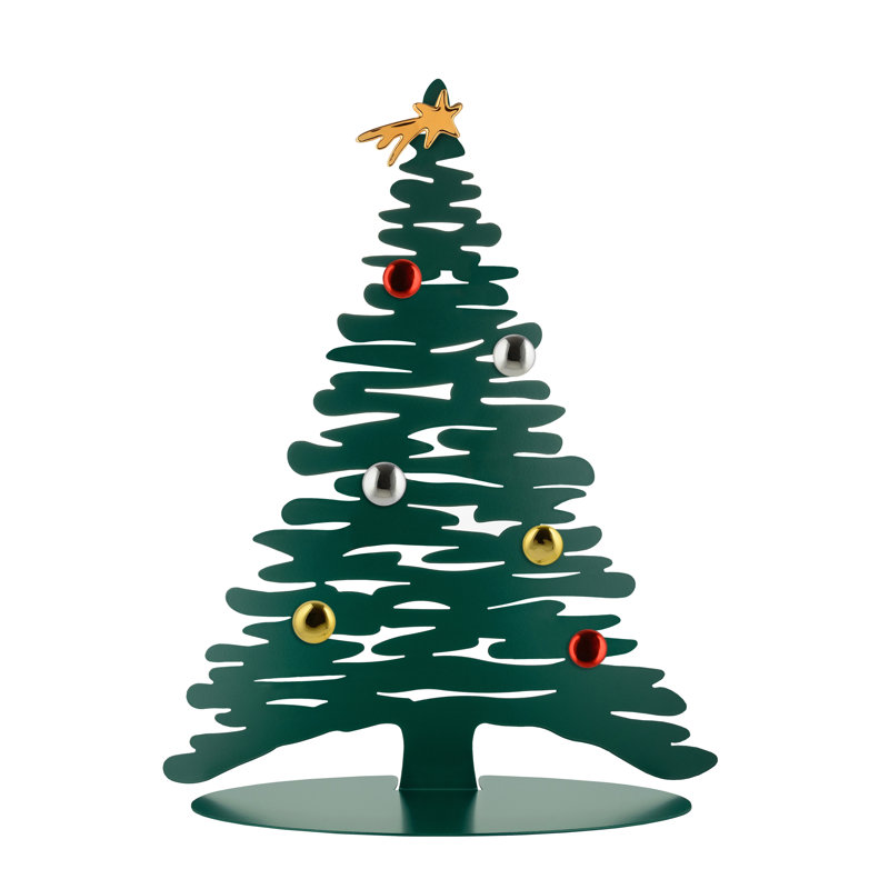 Bark Christmas Plants & Flowers Tabletop Tree, Green, 17.72" H x 13.98" W x 5.51" D