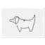 Simple contour de chiot-reproduction d’art-542118407-542118543