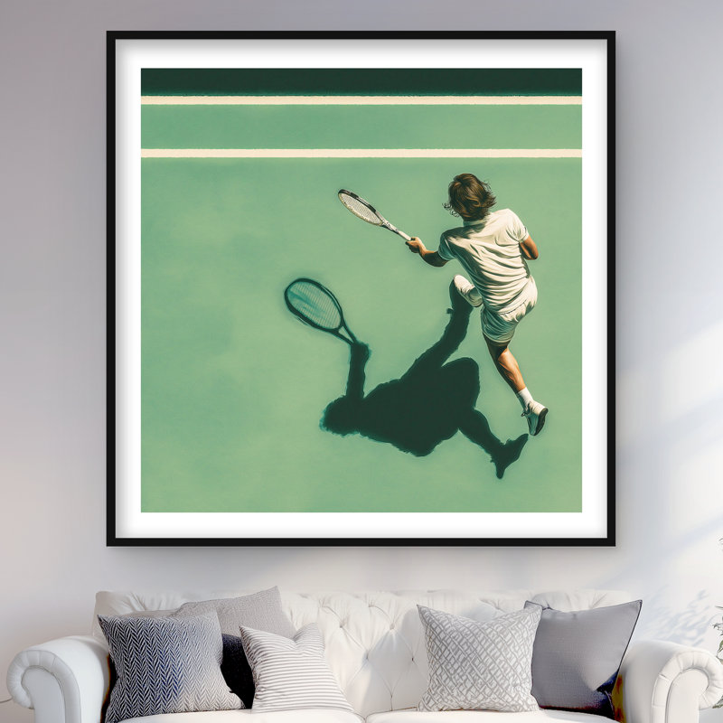 Imprimé mat brun pour joueur de tennis
