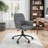 Techni Mobili Modern Upholstered Tufted Office Chair With Arms