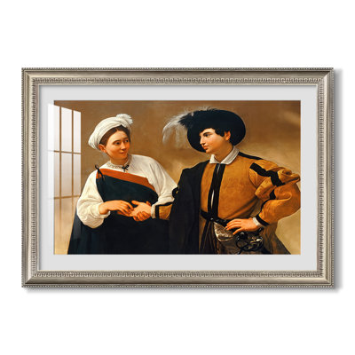 Le diseur de bonne aventure (version Capitoline), v. 1599-Caravage - Toile avec cadre sur mesure