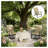 Set of 2 Beige High Back Folding Mesh Chairs for Outdoor Dining and Camping-410926779