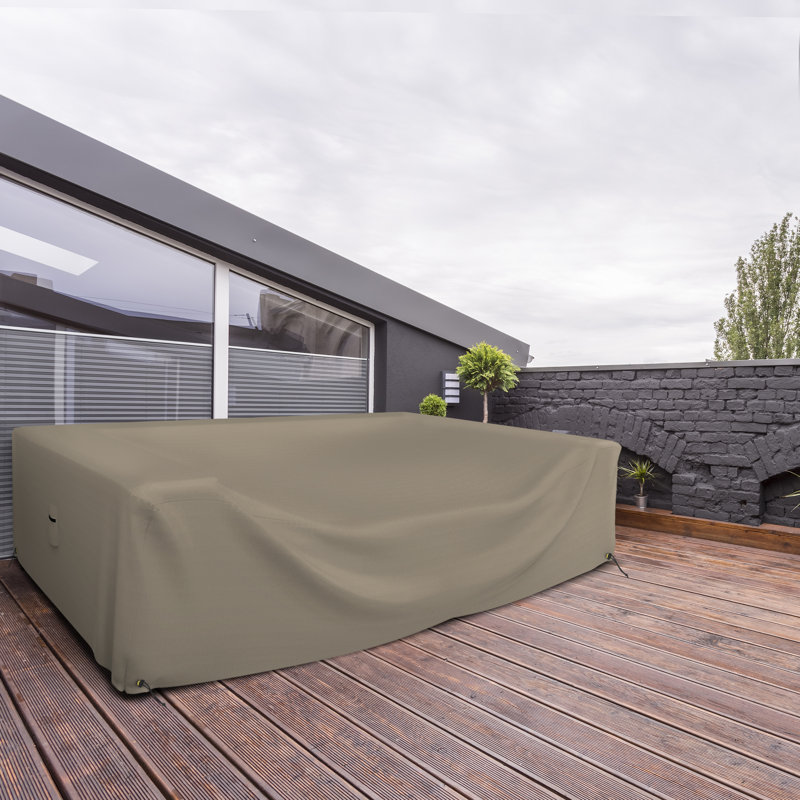 Outdoor Sectional Sofa Cover, Beige, 71.1cm H x 320cm W x 320cm D