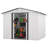 Metal Storage Tool Shed Outdoor Storage Shed With Sliding Doors and Vents-100042218-100042220