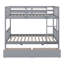 Lit superposé simple au-dessus de simple avec 2 tiroirs Design convertible polyvalent-1547993497