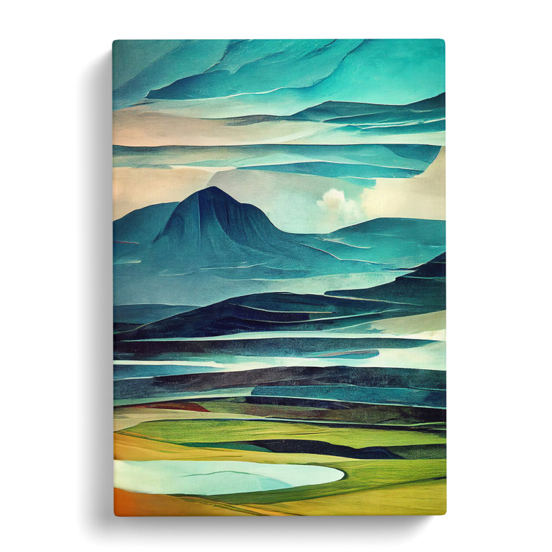 Mountain Landscape No.4 - Wrapped Canvas, 50cm H x 35cm W x 3cm D