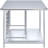 Stainless Steel Commercial Open Base Work Table with Sheet Pan Storage Slots-96841904
