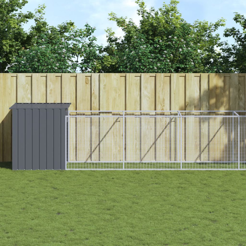 Birty Dog House, Anthracite, 181cm H x 165cm W x 251cm D
